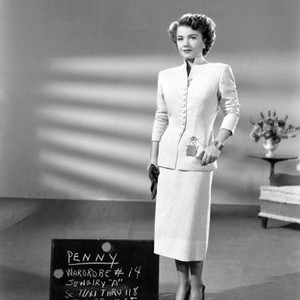 HOMECOMING, Anne Baxter wardrobe test, September 24th, 1947, movie released, 1948