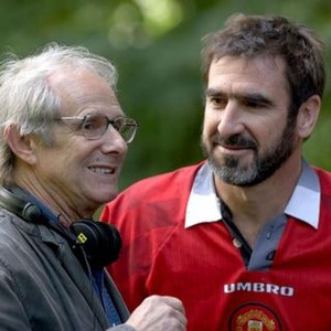 LOOKING FOR ERIC, from left: director Ken Loach, Eric Cantona, 2009. Ph: Joss Barrett/©Icon Film Distribution