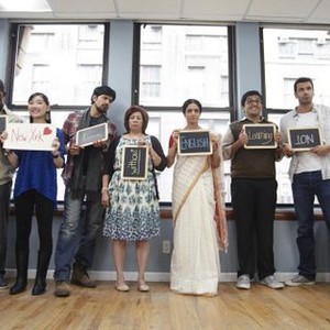 ENGLISH VINGLISH, l-r: Sumeet Vyas, Sulabha Deshpande, Sridevi, Rajeev Ravindranathan, Medhi Nebbou, 2012, ©Eros International