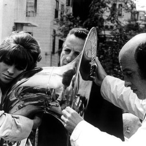 PETULIA, Julie Christie, George C. Scott on set with director Richard Lester,  1968