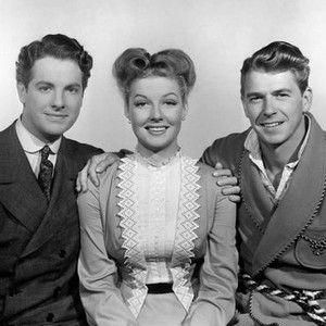 KINGS ROW, Robert Cummings, Ann Sheridan, Ronald Reagan, 1942
