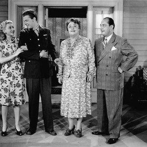 SHE'S A SWEETHEART, from left, Jane Frazee, Jimmy Lloyd, Jane Darwell, Eddie Bruce, 1945