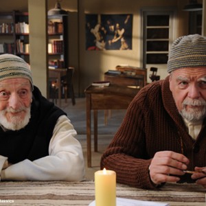 (L-R) Jacques Herlin as Amédée and Michael Lonsdale as Luc in "Of Gods and Men." photo 5