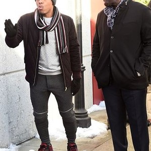 CSI: Cyber, Bow Wow (L), Emmitt Smith (R), '404: Flight Not Found', Season 2, Ep. #11, 01/10/2016, ©KSITE