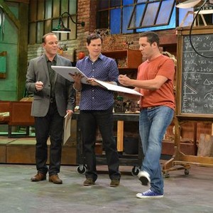 Duck Quacks Don't Echo, Tom Papa (L), Michael Ian Black (C), Seth Herzog (R), 'Crushed by a Truck', Season 1, Ep. #2, 01/13/2014, ©NATGEOC