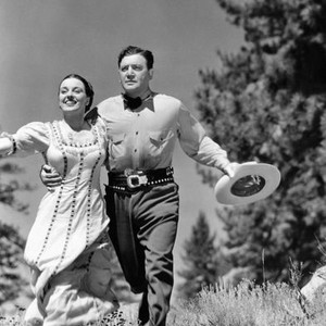 THE ROUNDUP, from left, Patricia Morison, Richard Dix, 1941
