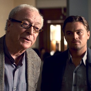 (L-R) Michael Caine as Miles and Leonardo DiCaprio as Cobb in "Inception."