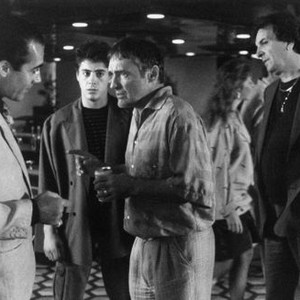 THE PICK-UP ARTIST, Tony Sirico, Robert Downey Jr., Dennis Hopper, Danny Aiello, 1987, TM and Copyright (c)20th Century Fox Film Corp. All rights reserved.