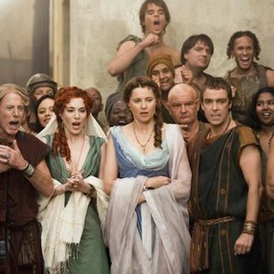 Spartacus: Gods of the Arena, Anne Murray (L), Lucy Lawless (R), 01/21/2011, ©STARZPR