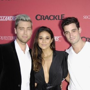 Lance Bass, Emmanuelle Chriqui, Michael Turchin at arrivals for Crackle Presents: Summer Premieres for SEQUESTERED and CLEANERS, 1OAK LA, Los Angeles, CA August 14, 2014. Photo By: Michael Germana/Everett Collection