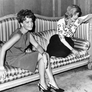 THE VICTORS, from left: Romy Schneider, Melina Mercouri, publicity photo, 1963