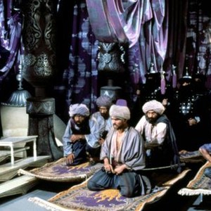 ARABIAN ADVENTURE,  Christopher Lee, Milo O'Shea, John Ratzenberger, 1979