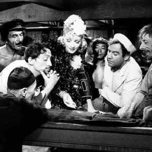 SEVEN SINNERS, Mischa Auer, Marlene Dietrich, Broderick Crawford, 1940