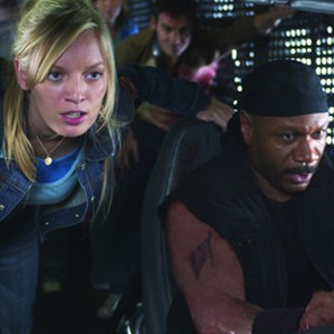 Ana (SARAH POLLEY), Kenneth (VING RHAMES) and the last remaining survivors drive out of their mall fortress in makeshift armored vehicles in the zombie action thriller, Dawn of the Dead. photo 3