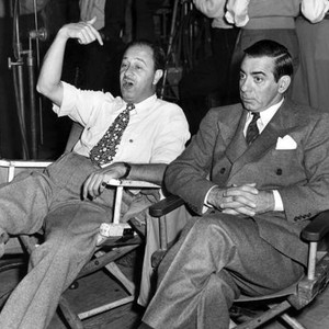 SHOW BUSINESS, director Edwin L. Marin, Eddie Cantor, on-set, 1944