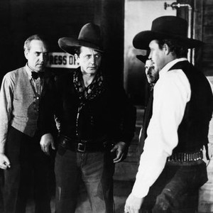 LAWLESS BORDER, from left: Ted Adams, Bill Cody, Merrill McCormick, Roger Williams, 1935