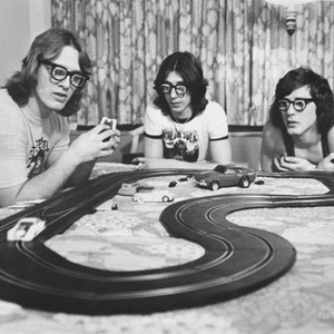 SLAP SHOT, David Hanson, Steven Carlson, Jeff Carlson (as The Hansen Brothers), 1977.
