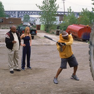 (Left to right) Charles S. Dutton as Felix, Meg Ryan as Jackie and Omar Epps as Luther in "Against the Ropes." photo 1