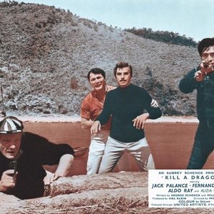 KILL A DRAGON, form left: Don Knight, Jack Palance, Fernando Lamas, 1967