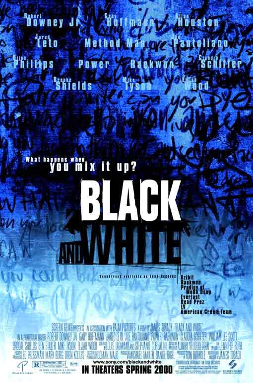 black and white movie poster