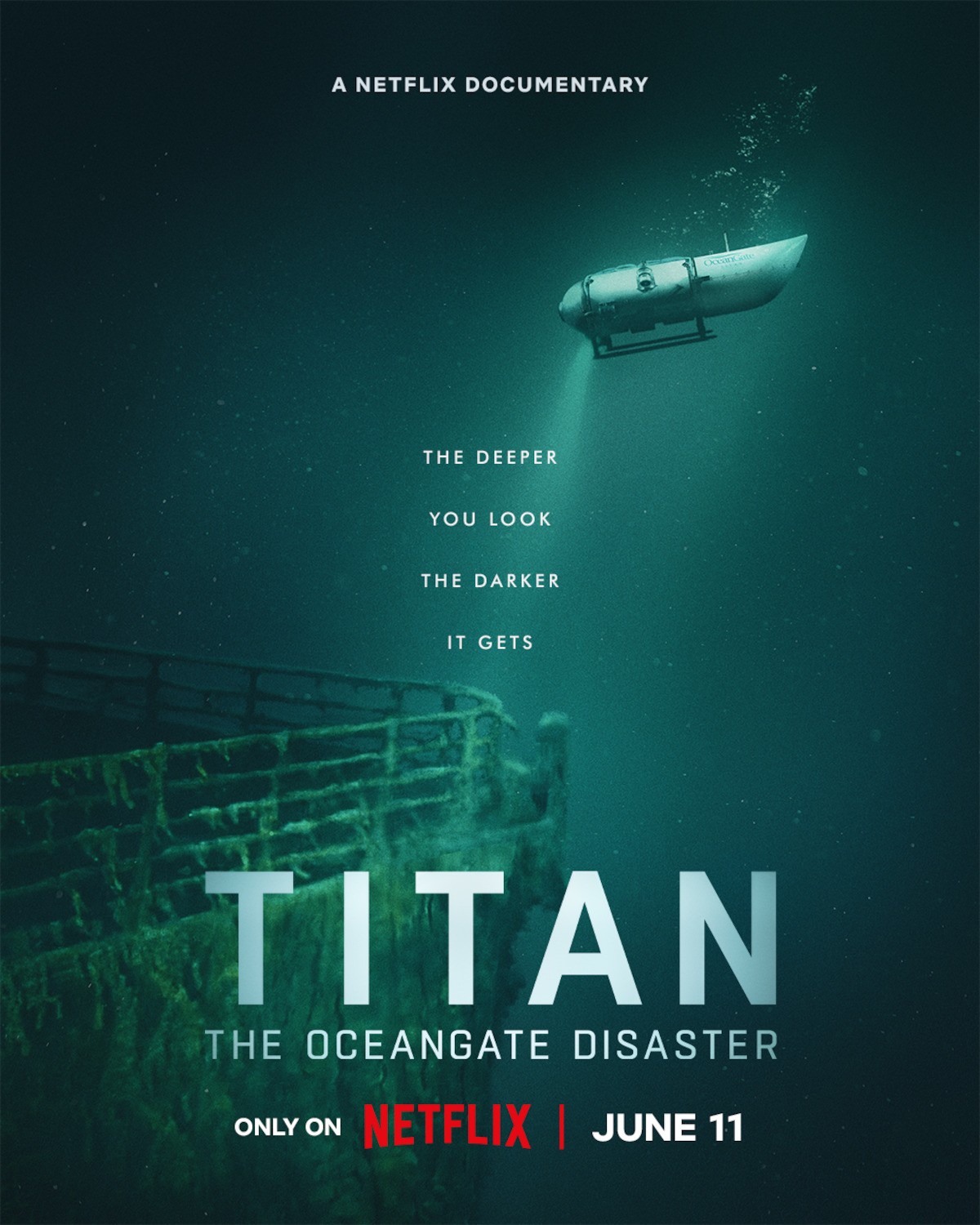 Promotional poster for Titan: The OceanGate Disaster