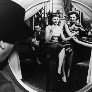 FORBIDDEN FRUIT, (aka LE FRUIT DEFENDU), Fernandel (back to camera), Francoise Arnoul (on stool with cigarette), 1952