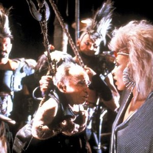 MAD MAX BEYOND THUNDERDOME, Angelo Rossitto, Tina Turner, 1985, (c) Warner Brothers