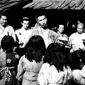 THE SEVEN SAMURAI, (aka SHICHININ NO SAMURAI), Minoru Chiaki, Isao Kimura, Toshiro Mifune, Seiji Miyaguchi, Daisuke Kato, 1954