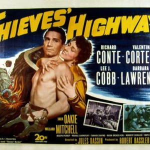 THIEVES' HIGHWAY, Richard Conte, Valentina Cortese, 1949. TM and Copyright © 20th Century Fox Film Corp. All rights reserved.