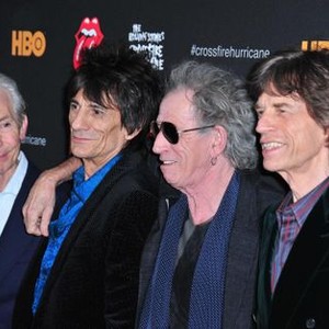 Charlie Watts, Keith Richards, Ronnie Wood, Mick Jagger, The Rolling Stones at arrivals for CROSSFIRE HURRICANE Premiere, The Ziegfeld Theatre, New York, NY November 13, 2012. Photo By: Gregorio T. Binuya/Everett Collection