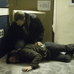 The Killing, Ryan Robbins (L), Joel Kinnaman (R), 'Reckoning', Season 3, Ep. #9, 07/21/2013, ©AMC