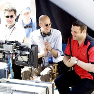 THE BREAK-UP, producer Scott Stuber, director Peyton Reed, Vince Vaughn on set, 2006, (c) Universal