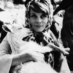 GENGHIS KHAN, Francoise Dorleac, on location in Yugoslavia, 1965
