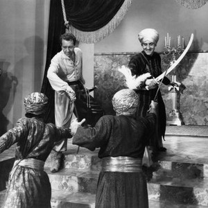 SIREN OF BAGDAD, from left, Paul Henreid, Hans Conried, 1953