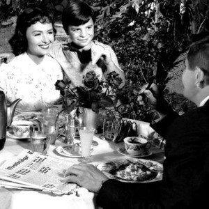 RANSOM!, from left: Donna Reed, Bobby Clark, Glenn Ford, 1956
