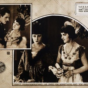 DON'T CHANGE YOUR HUSBAND, Lew Cody, Julia Faye, (also bottom right), Gloria Swanson, 1919