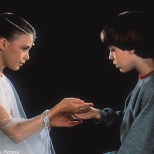 (L-R) Tami Stronach as The Childlike Empress and Barret Oliver as Bastian in "The NeverEnding Story." photo 1
