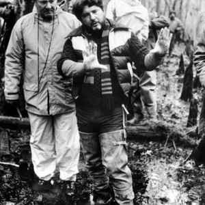 SOUTHERN COMFORT, cinematographer Andrew Laszlo, director Walter Hill, on set, 1981. TM and Copyright ©20th Century-Fox Film Corp. All Rights Reserved.