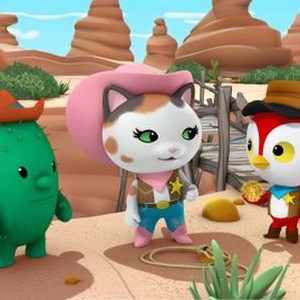 Sheriff Callie's Wild West, Jessica DiCicco (L), Mandy Moore (C), Lucas Grabeel (R), 'Horseshoe Peck / Callie's Gold Nugget', Season 101, Ep. #2, ©DISNEYJUNIOR