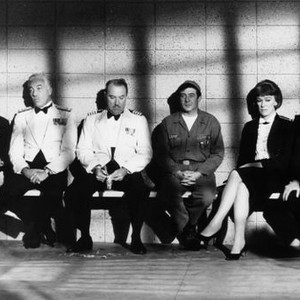 SERGEANT DEADHEAD, from left; Reginald Gardiner, Cesar Romero, Gale Gordon, Harvey Lembeck, Eve Arden, Fred Clark, 1965