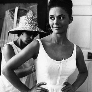 ISLAND OF LOVE, Giorgia Moll, being fitted for costume on-set, October 1962