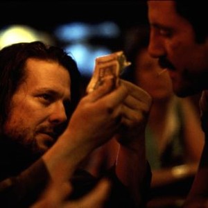 BARFLY, from left: Mickey Rourke, Frank Stallone, 1987. ©Cannon Films