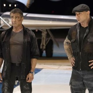 ESCAPE PLAN: THE EXTRACTORS, FROM LEFT: SYLVESTER STALLONE, DAVE BAUTISTA, 2019. © LIONSGATE