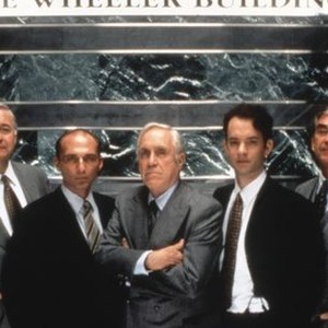 PHILADELPHIA, From left: Robert Ridgely, Ron Vawter, Jason Robards, Tom Hanks, 1993, (c) TriStar