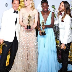 Matthew McConaughey, Cate Blanchett, Lupita Nyong''o, Jared Leto in the press room for The 86th Annual Academy Awards - Press Room 2 - Oscars 2014, The Dolby Theatre at Hollywood and Highland Center, Los Angeles, CA March 2, 2014. Photo By: Gregorio Binuya