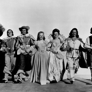 THE THREE MUSKETEERS, Lana Turner, Gene Kelly, Van Heflin, June Allyson, Angela Lansbury, Frank Morgan, Keenan Wynn, 1948
