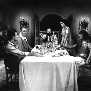 THE COMANCHEROS, from left: Stuart Whitman, John Wayne, Nehemiah Persoff, Ina Balin, George J Lewis, 1961, TM and Copyright (c) 20th Century-Fox Film Corp.  All Rights Reserved
