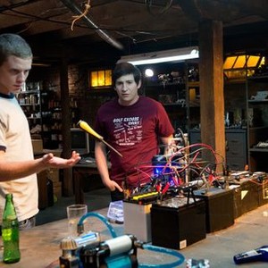 PROJECT ALMANAC, (aka WELCOME TO YESTERDAY), from left: Jonny Weston, Sam Lerner, 2014. ph: Guy D'Alema/©Paramount Pictures