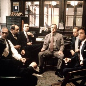 THE GODFATHER, Abe Vigoda, Richard S. Castellano, John Cazale, Marlon Brando, Robert Duvall, James Caan, 1972