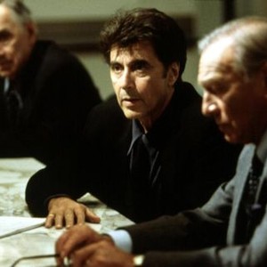 THE INSIDER, Philip Baker Hall, Al Pacino, Christopher Plummer, 1999, policy meeting